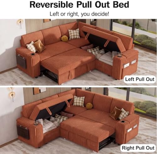 Vipbear 86" Modular Sectional Sleeper Sofa - Image 6