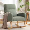 HCHAIRH Rocking Chair Nursery, Boucle Teddy Nursing Rocking Chairs, Upholstered by HCHAIRH