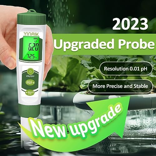 YINMIK pH EC Meter for Water Hydroponics, Digital PPM Meter for Nutrients - Image 6