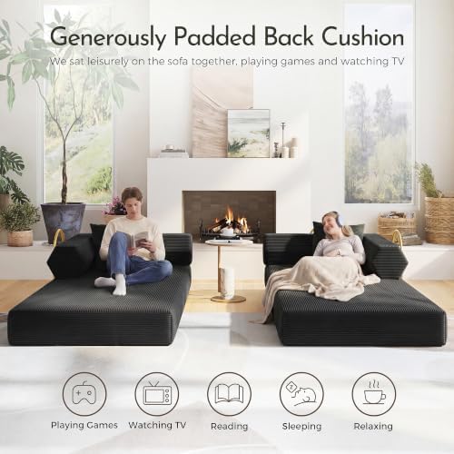 79" Convertible Sofa Bed, Boneless Couch - Image 3