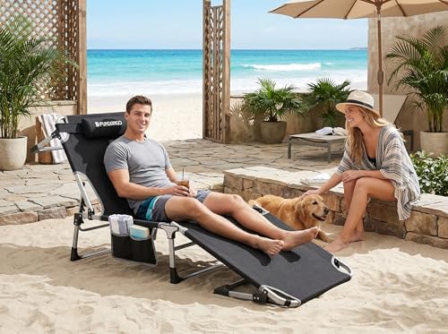 FUNDANGO Oversized Lounge Chair Outdoor 300 lbs Extra Wide - Image 2