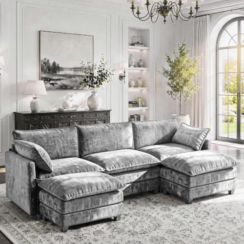 LEVELEVE 112.5" U-Shape Modular Sofa by Enjoyyourlife