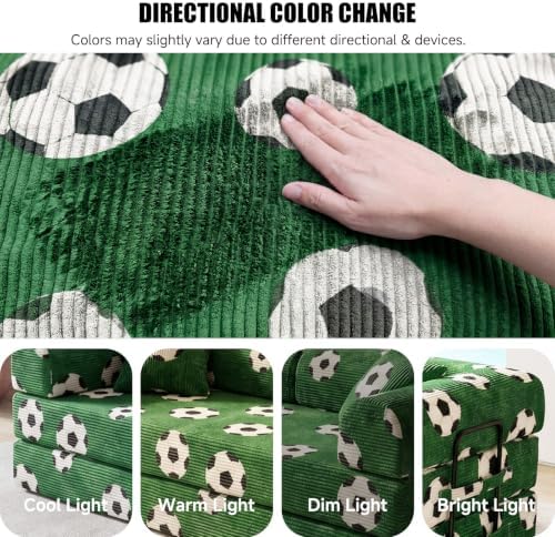 79" World Cup Soccer Sofa Bed, Foldable Sleeper Futon Floor Sofa - Image 7