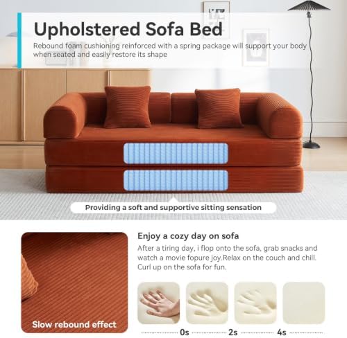 79" Convertible Sofa Bed, Boneless Couch - Image 5