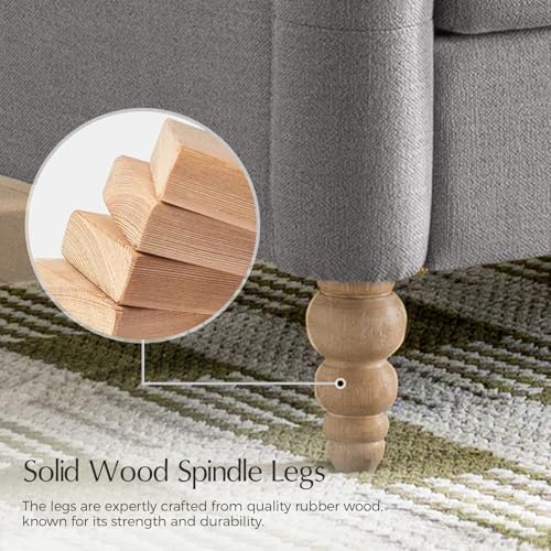 50.5 Inch Mid-century Modern Upholstered Loveseat Sofa - Image 4
