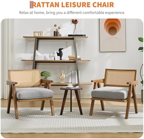 GarveeHome Mid-Century Farmhouse Accent Chair - Image 6