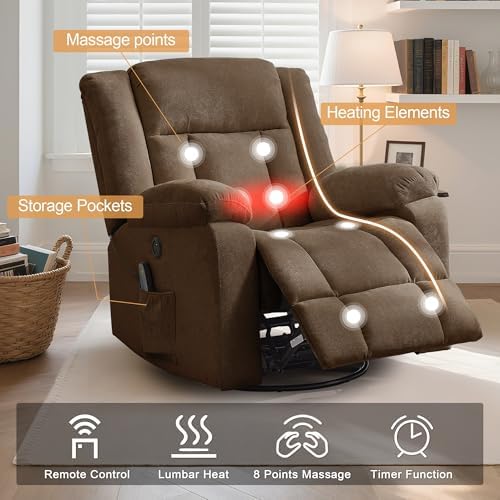 Korser Rocker Recliner, Glider Recliner Chairs - Image 4