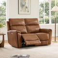 CHITA Genuine Leather Power Reclining Sofa, Wall Hugger Loveseat by Unknown