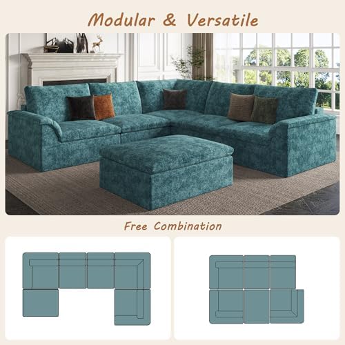 EASE MOOSE Modular Sectional Sofa, Boneless Couches - Image 5