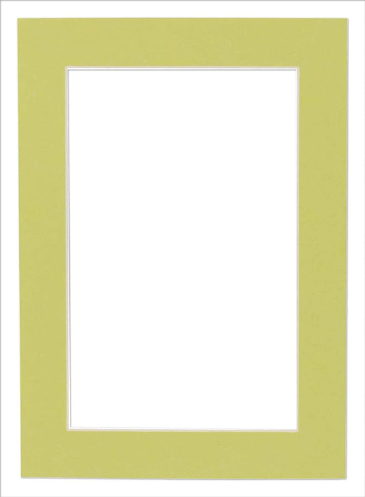 8x10 Mat Bevel Cut for 5.5x8.5 Photos - Acid Free Pistachio Green Precut Matboard - For Pictures, Photos, Framing - 4-ply Thickness
