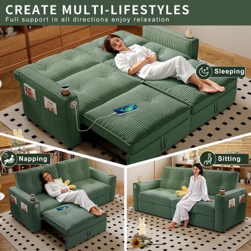 NicBex 73"Convertible sofa Bed, Pull out Couch - Image 6