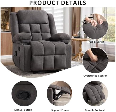 EBELLO Manual Recliner Chair for Adults - Image 3