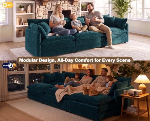 2 Piece Sofa Set, Deep Seat 3 Seater Couch - Image 4