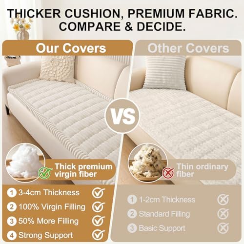 Smiry Couch Cover for Dogs, Non Slip Washable Sofa Protector for Pets - Image 4