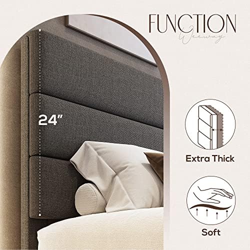 WEEWAY Full Size Fabric Bed Frame - Image 5