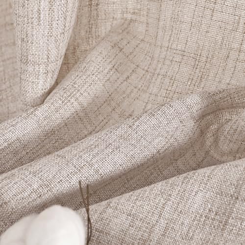 YoungsTex Natural Linen Curtains 40 Inch Length - Image 4