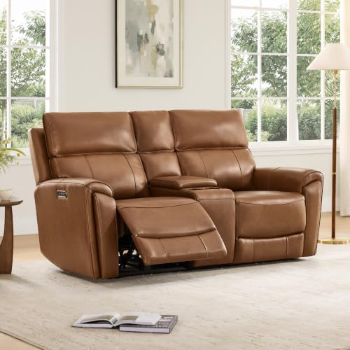 CHITA Genuine Leather Power Reclining Sofa, Loveseat by Unknown