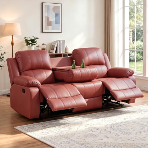 Leather Recliner Sofa，Reclining Sofa by Caberryne