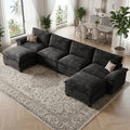 140" Modular Sectional Couch, U Shaped Cloud Sofa by Unknown