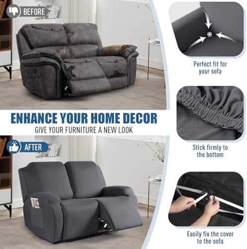 TAOCOCO Recliner Sofa Covers 3 Seater, Stretch Couch Covers - Image 4