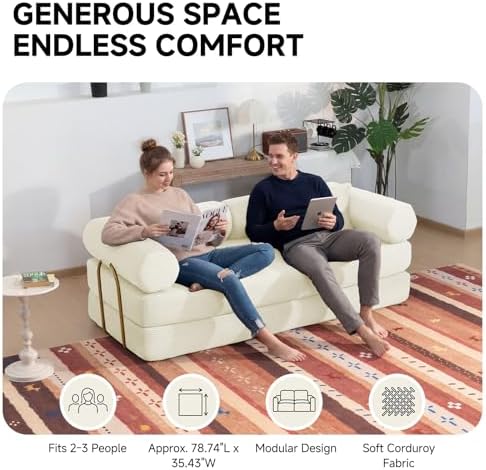 6-in-1 Convertible Sofa Bed - Image 7