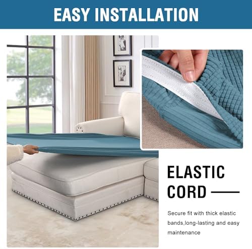 H.VERSAILTEX Super Stretch Individual Chaise Cover Sectional Couch Covers - Image 5