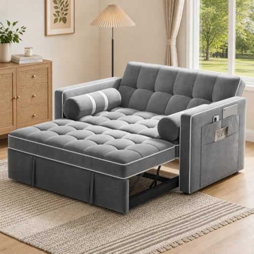 Pipishell Sleeper Sofa Bed, 3 in 1 Pull Out Couch Futon by Pipishell