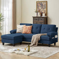 3-Seat Cloud Couch, Modular Sectional Sofa, Ottoman by Chireca