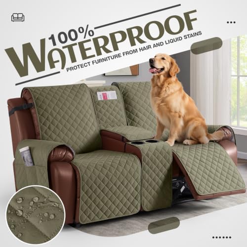 KinCam 100% Waterproof Loveseat Recliner Cover - Image 3