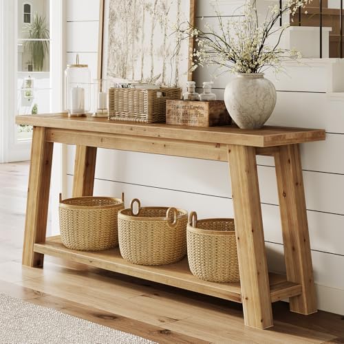 LITTLE TREE 70.9" Solid Wood Console Table - Image 4