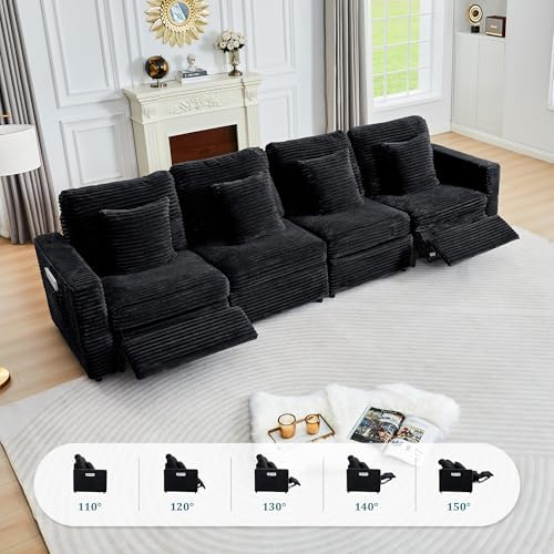 Electric Loveseat Recliner, Power Reclining Sectional Sofa - Image 5