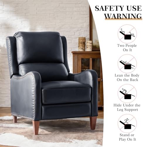 HULALA HOME Genuine Leather Recliner Chair - Image 6