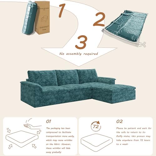 EASE MOOSE Boneless Couches for Living Room, Modular Sectional Sofa - Image 3