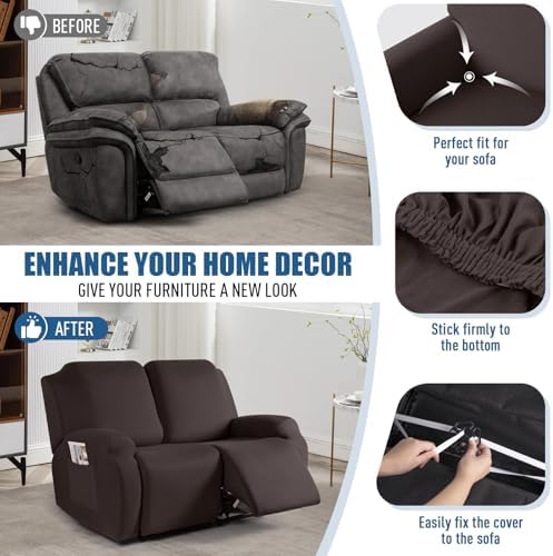 TAOCOCO Recliner Loveseat Covers Stretch Sofa Covers - Image 5