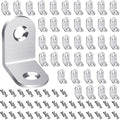 FATLODA 40PCS L Bracket Corner Brace, Stainless Steel Corner Bracket by FATLODA