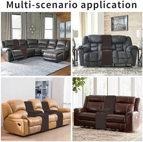 Easy-Going 2-Piece Recliner Console Cover Chocolate - Image 2