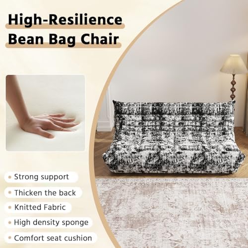 Big Adults Bean Bag Chairs Comfy Fireside BeanBag Couch Togo Sofa - Image 4