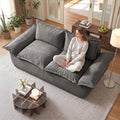 JUIKURY 55" Convertible Corduroy Sofa Bed, Boneless Foldable Loveseat Sleeper by Unknown