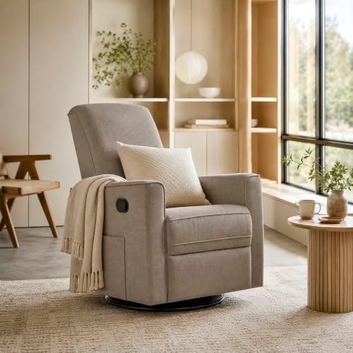 Evolur Raleigh Plus Nursery Glider Recliner, Light Truffle - Image 2