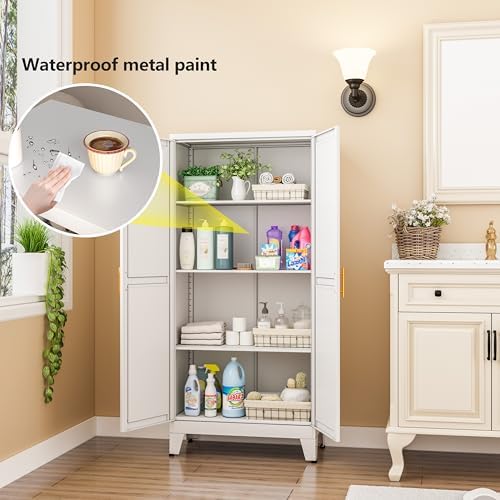 White Kitchen Pantry Cabinets - Image 3