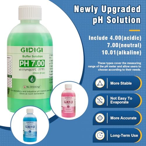 pH Meter Calibration Solution Kit, Includes 4.00, 7.00 and 10.01 - Image 3