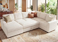 HONBAY Corduroy Sectional Sleeper Sofa by HONBAY