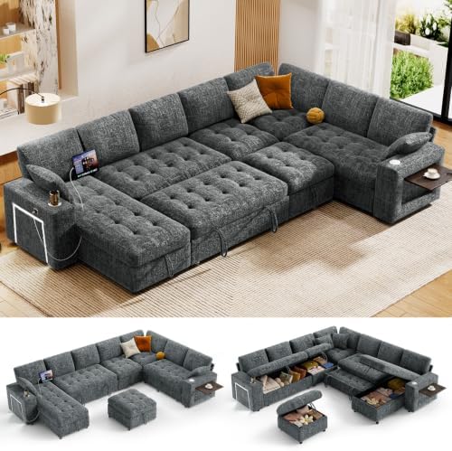 Vipbear 111" Modular Sectional Sleeper Sofa by VipbearLiving