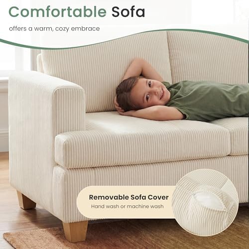 YOUDENOVA 2 Pieces Corduroy Couch Set - Image 4