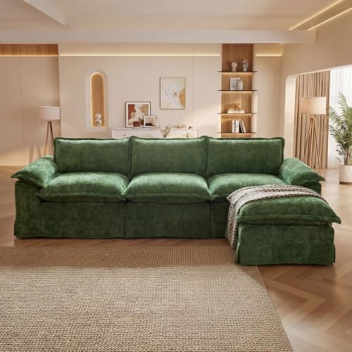 Claiks 123" Oversized Boneless Couch, Modular Sofa by CLAIKS