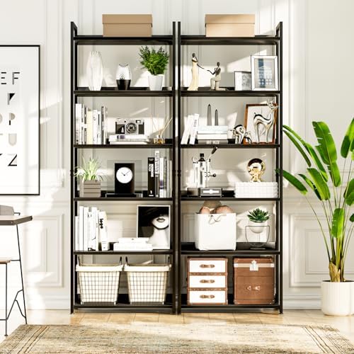 NUMENN Bookshelf, 6 Tier Freestanding Shelving Unit - Image 4
