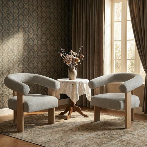 VKNOW Barrel Accent Chairs Set of 2 by VKNOW