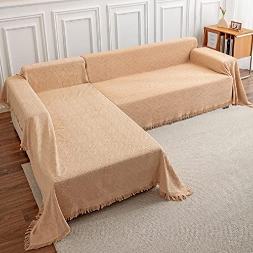 Deep Dream Sectional Couch Covers, 2 Pieces Sectional Sofa Cover, L Shaped by DeepDream