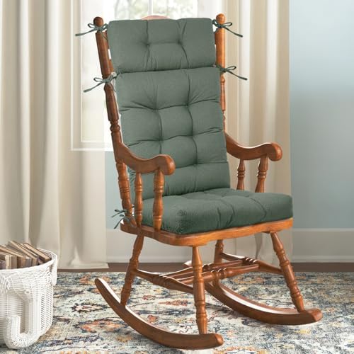 Rocking Chair Cushions Indoor High Back Set by ROFIEJOX