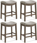 ROME + OAK Parker 26 Inch Counter Stool, Backless Saddle by ROMEOAK